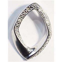 #36-STERLING SILVER DIAMOND PENDANT