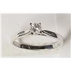 Image 2 : #37-14KT WHITE GOLD DIAMOND(0.27CT)SOLITAIRE RING