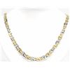 Image 1 : #38-STAINLESS STEEL TWO TONE LINK MEN'S CHAIN