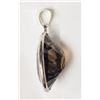 Image 2 : #39-14KT WHITE GOLD SMOKEY QUARTZ PENDANT