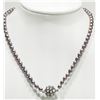 Image 1 : #47-PEACOCK FRESHWATER PEARL NECKLACE WITH