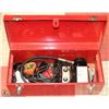 Image 1 : RED TOOL BOX WITH PRESSURE GAUGES , VOLT-AMMETER