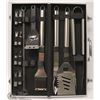 Image 1 : 17-PC BBQ SET IN METAL CASE - INCLUDES: