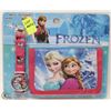 Image 1 : NEW DISNEY'S FROZEN KIDS WATCH AND WALLET SET