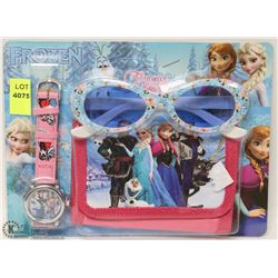 NEW DISNEY'S FROZEN KIDS WATCH, WALLET, & SUNGLASS