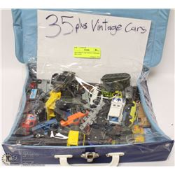 MATCHBOX CASE WITH 35 VINTAGE DIE CASTS