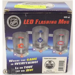 LED FLASHING EDMONTON OILERS MUG
