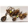 Image 1 : SET OF 2 WOOD MOTORCYCLE DECORATIONS