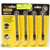 Image 1 : NEW 4 PACK OF 18" STANLEY QUICK POINT UTILITY KNIVES