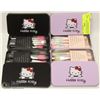 Image 1 : LOT OF 4 NEW HELLO KITTY 7PC MAKEUP BRUSH SETS