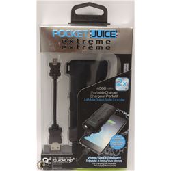 NEW POCKET JUICE 4000mAh PORTABLE CHARGER WITH