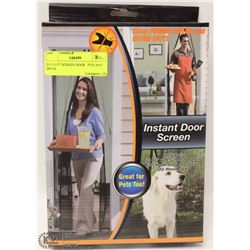 INSTANT SCREEN DOOR   FITS ANY DOOR