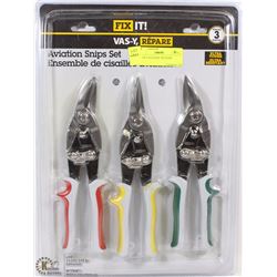 SET OF 3 AVIATOR TIN SNIPS