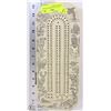 Image 1 : VINTAGE CARVED CRIBBAGE BOARD  MADE IN CANADA