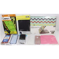FLAT OF NEW ASSORTED IPAD/PHONE COVERS