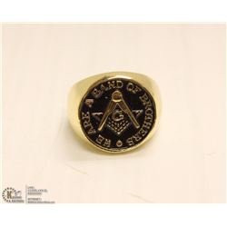 GOLD TONE BAND OF BROTHERS RING