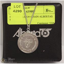 1980 MEDALLION CHAIN ALBERTAS 75TH