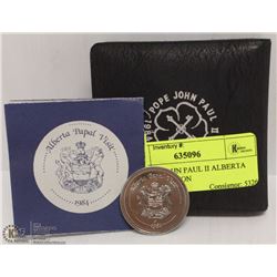 1984 POPE JOHN PAUL II ALBERTA VISIT MEDALLION