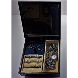 #25 - CHINESE STYLE LACQUER JEWELRY BOX