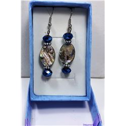 #24 - ABALONE & SWAROVSKI CRYSTAL EARRINGS