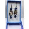 Image 1 : #24 - ABALONE & SWAROVSKI CRYSTAL EARRINGS