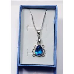 #22 - LONDON BLUE TOPAZ PENDANT