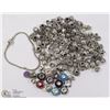 Image 1 : LOT OF 120+ PANDORA STYLE CHARMS W/ 7" PANDORA