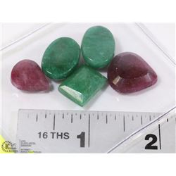 41-NATURAL EMERALD & RUBY 79.5CT