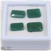 Image 1 : 18-NATURAL GREEN EMERALD 18CT