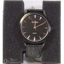 CURREN MANS WATCH GENUINE LEATHER STRAP