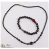 Image 1 : HEMATITE NECKLACE AND BRACELET SET
