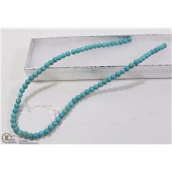 #98- BLUE TURQUOISE LOOSE BEAD NECKLACE