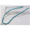 Image 1 : #98- BLUE TURQUOISE LOOSE BEAD NECKLACE