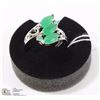 Image 1 : #96- GREEN EMERALD RING