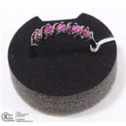 # 87- RED RUBY  BLACK RING