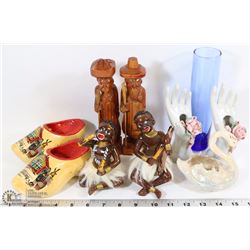 FLAT OF ASST DECORATIVE ITEMS FROM VARIOUS