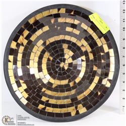 LARGE SHOWHOME MOSAIC BOWL 13"D