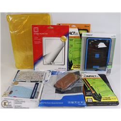 FLAT OF 9 NEW ASSORTED PHONE,LAPTOP,IPAD COVERS