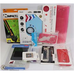 FLAT OF 9 NEW ASSORTED PHONE,LAPTOP,IPAD COVERS
