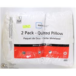 BUNDLE OF TWO MAINSTAYS PILLOWS,MEDIUM ,QUITTED