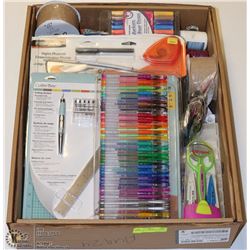 LARGE FLAT OF  SCRAPBOOKING SUPPLIES