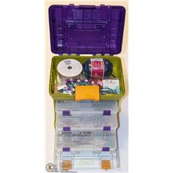JEWELRY CRAFT MAKING CASE & SUPPLIES
