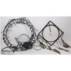 BLACK HANGING DISK LAMP W/50+ LED