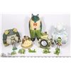 Image 1 : BOX OF OUTDOOR AND INDOOR FROG ORNAMENTS