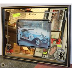 ROLLS ROYCE 1928 PHANTOM FRAMED MIRROR