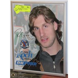 AUTOGRAPHED RYAN SMYTH OILERS PICTURE