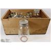 Image 1 : WOODEN BOX FULL OF JARS