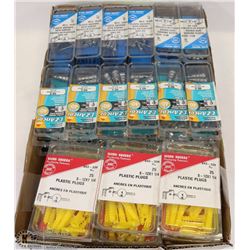 OVER 40 ASSORTED PACKAGES OF SCREWS AND ANCHORS