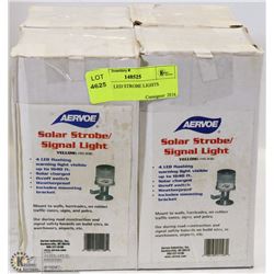 4 SOLAR LED STROBE LIGHTS