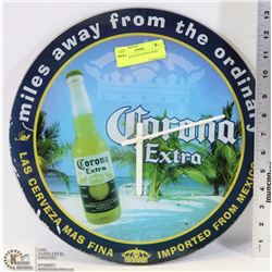 VINTAGE GLASS CORONA BEER CLOCK